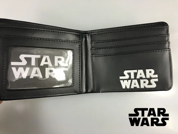 Star Wars Женские Кошельки Обувь для мальчиков gitls Короткие Кошелек bi-fold starwar фильм держателя карты доллар Сумки мультика кожа короткие женские Кошельки