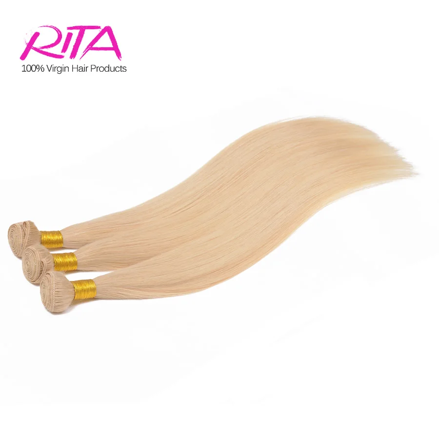 

Cheap 6a Brazilian Virgin Hair Straightv Lightest Blonde Queen Hair Products 3pcs Unprocessed 100g beauty Virgin Straight Hair