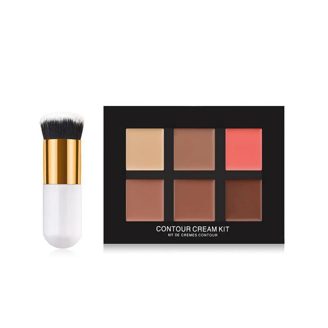 Fashion Concealer Palettes 6 Colors makeup Foundation Face Cream For