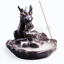 Traditional Chinese Dragon Incense Burner Smoke Waterfall Backflow Incense Burner Censer Use In Home Office Teahouse