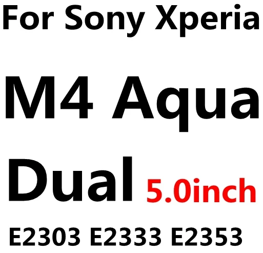 Закаленное Стекло для sony Xperia E3 E4 E4G E5 M2 M4 M5 C3 C4 C5 T2 T3 Экран защитная плёнка для НУА Вэй для dvb T C E на возраст 3, 4, 4G, 5 м 2 - Цвет: For sony M4