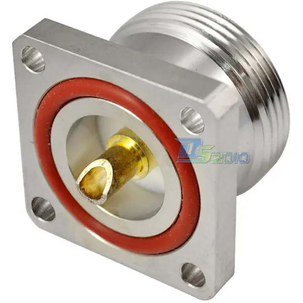 

L29 7/16 DIN Female Jack center 4 hole flange solder RF Coax connector Adapter