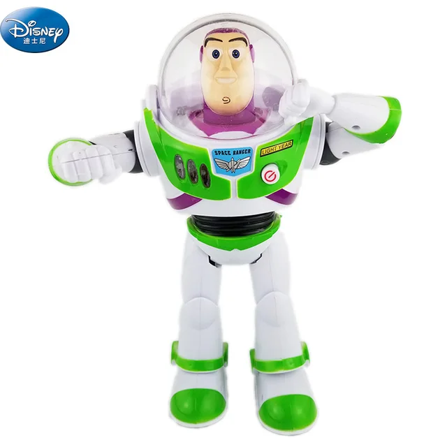 large Buzz Lightyear Action Toy Figures Dolls disney Toy Story Sound and light can walk Figures 