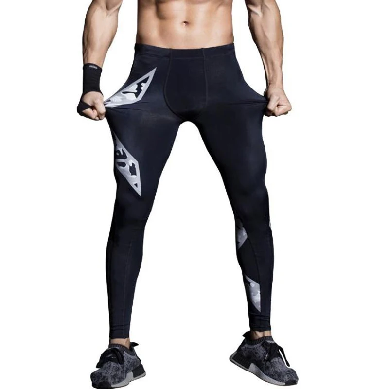 

Mens Gym Compression Pants 2017 New Crossfit Running Tights Men Bodybuilding Sport Training Pants Trousers Camouflage Joggers