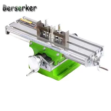 Berserker Working Cross Table Compound Bench Worktable X Y Axis Adjustment for Milling Machine Precision Tools