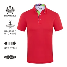 EAGEGOF человек короткий рукав Гольф футболка быстросохнущая Спортивная одежда для уличного тенниса/Гольф Обучение эластичная ткань поло рубашки