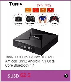Tanix TX3 Мини Смарт ТВ Box Amlogic S905W set top tv Box 2,4 ГГц Wi-Fi Android 7,1 2G DDR3 16G 4K HD H.265 Media Player pk x96