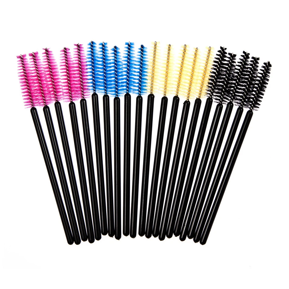 Lmlly Disposable Eyelash Brush 50pcs/Set Cosmetic Makeup Eyebrow Brush