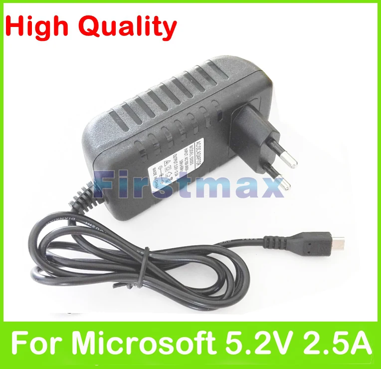 Goedkoop Voor Microsoft Surface 3 Tablet PC Charger 5.2 V 2.5A 13 W Power Adapter Micro USB Connector US EU Plug