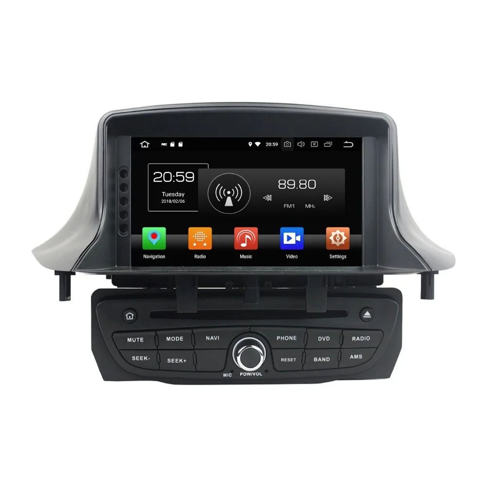 Flash Deal Android 8.0 Octa Core Car Multimedia DVDGPS for Renault Megane III Fluence 2009-2016 4GB RAM Radio Bluetooth WiFi Mirror-link 1