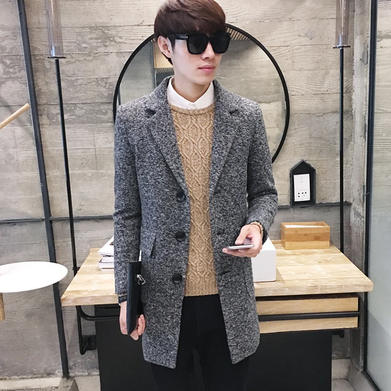 2017 tide male coat men in the long section of it coat wild small fresh cloth style windbreaker fashion Slim trench coat 2017 tide male coat men in the long section of it coat wild small fresh cloth style windbreaker fashion Slim trench coat