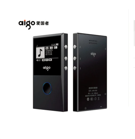 

Original Aigo 205 Portable HIFI Bluetooth 4.0 HD Lossless MP3 Player Recording Audio Movement Music Player E-Book FM Max 64GB