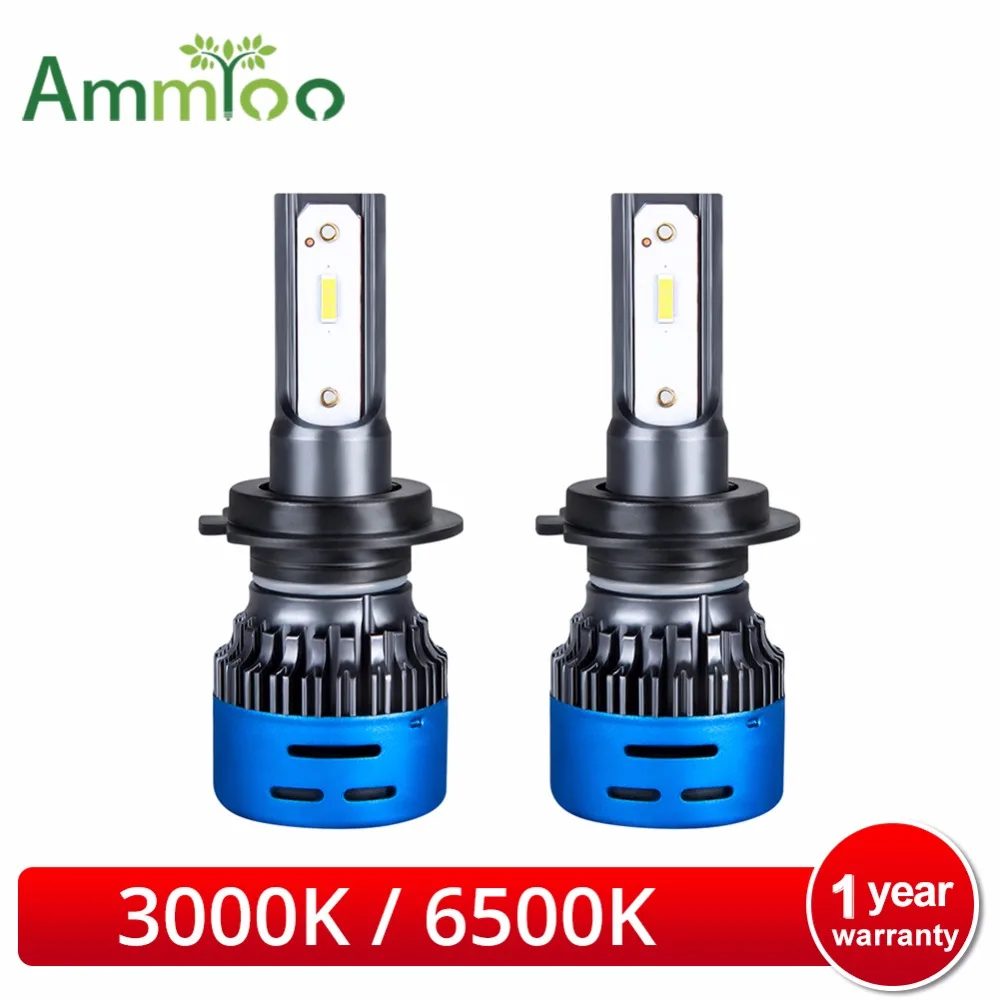 

AmmToo H4 Led Car Headlight H7 LED Bulbs LED H1 H11 H8 H9 9005 9006 HB3 HB4 Fog Lamp 40W 9600LM Led Headlamp For Car 3000K 6500K