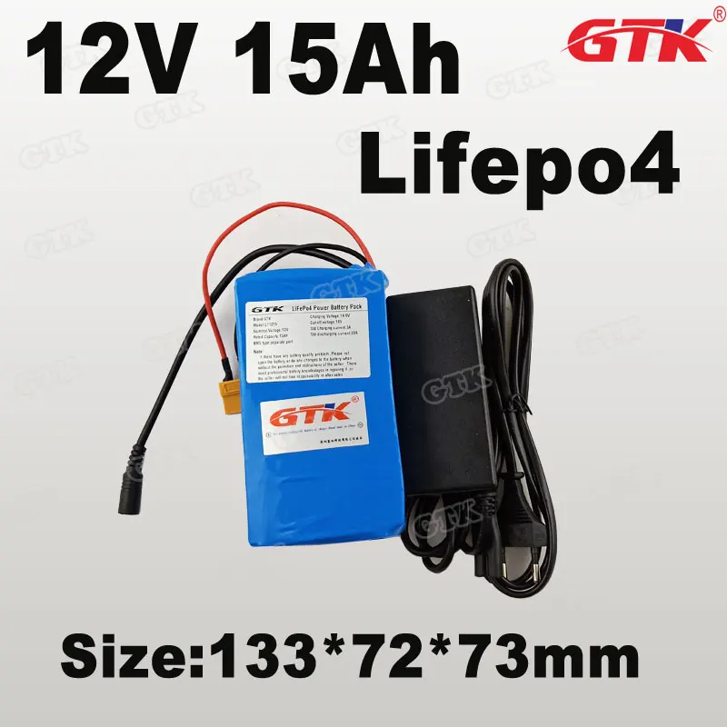 Lifepo4 12V 15Ah аккумулятор с BMS Перезаряжаемый для 240W солнечных электроинструментов