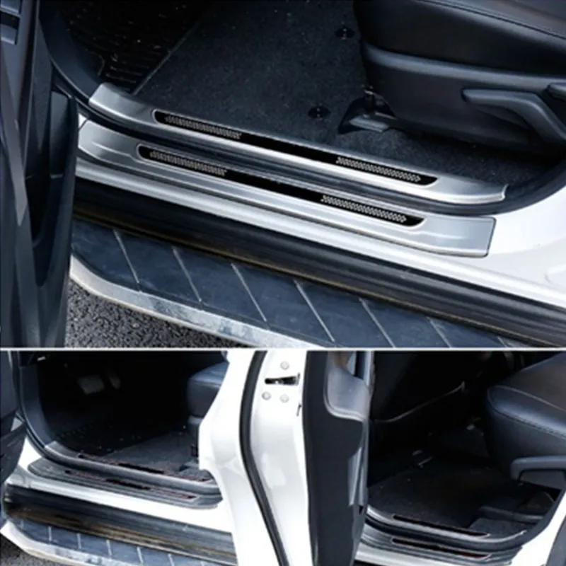 Для Toyota RAV4 RAV 4 2013- нержавеющая сталь внутри порога протектор педали Накладка аксессуары
