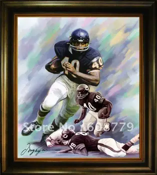 

Chicago Bears Sayers Oil Painting