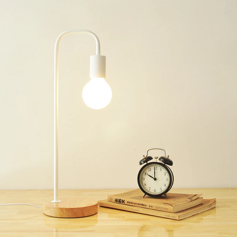 

Wood Lamp Bedroom Simple Wooden Table Lamp Creative Nordic Bedside Desk Study Learning Practical Small Table Lamp