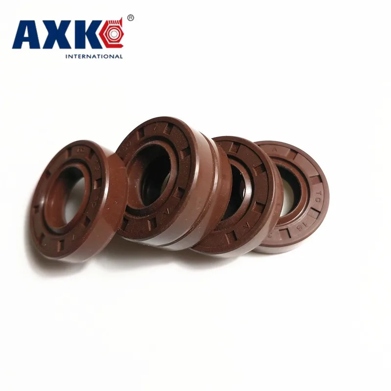AXK 1PCS 14x28x7 14x30x7/10 Brown Viton FKM Fluorine Rubber Spring 2 Lip TC Ring Gasket Radial Shaft Skeleton Oil Seal | Обустройство