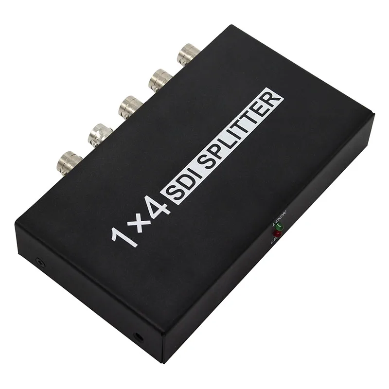 

2Pcs/Lot SDI Splitter 1x4 Multimedia Split SDI Extender Adapter Support 1080P TV Video For Projector Monitor Camera FreeShipping