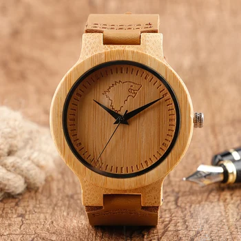 

Creative Wooden Watch Game of Thrones Leather Band Gift Bangle Wolf Bamboo Quartz Wrist Watch Relogio Masculino Hombre