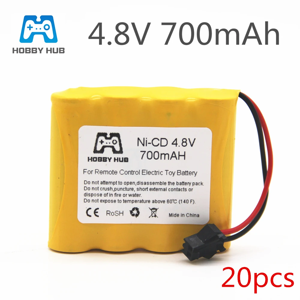Ni Cd AA Аккумуляторный аккумулятор 20 шт. 4 8 В 700 мА · ч для игрушек с дистанционным