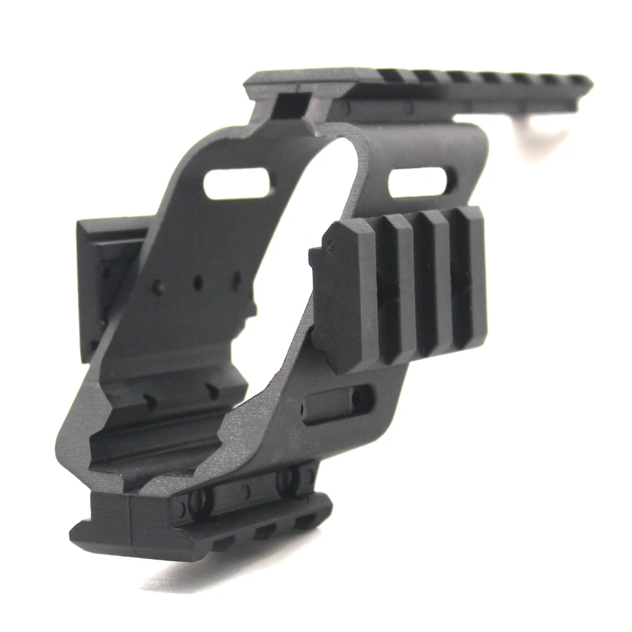 Универсальный Тактический Пистолет AEG пластиковый полимерный базовый четырехъядерный рельсовый прицел лазерный видеоискатель освещение крепление для Глок 17 5,56 1911
