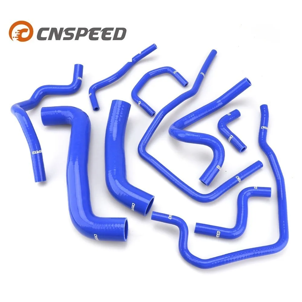 CNSPEED синий 10 шт. силиконовый радиатор хладагент шланг силиконовый шланг комплект для Subaru Impreza WRX/STi GDB EJ20