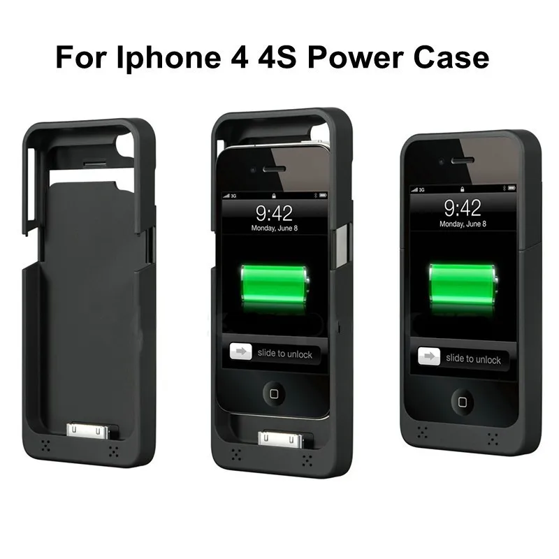 1900mAh External Battery Charger for iphone 4 4S Portable Battery Case