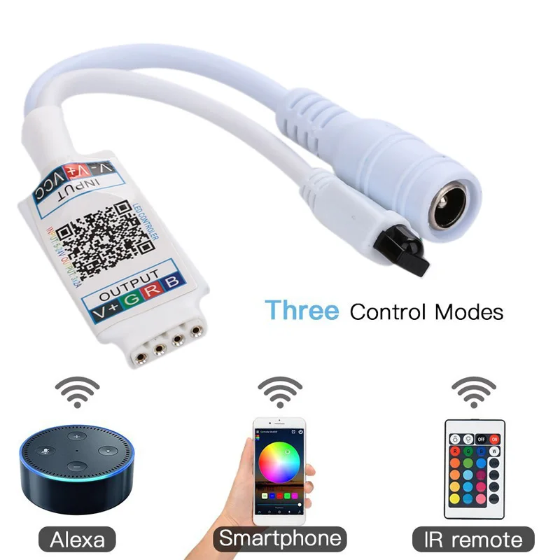 Прочный RGB Bluetooth контроллер с пультом дистанционного управления мини