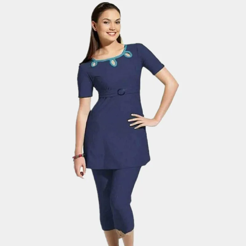 Muslim Swimwear Separate Plus Size Swimsuit Womens Modest Bathsuits