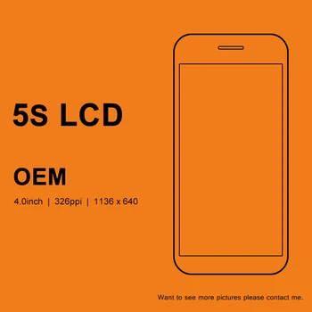 

10PCS OEM LCD For iphone 5S Screen Assembly No Dead Pixel With Camera Holder Touch Screen For iphone 5S LCD Digitizer