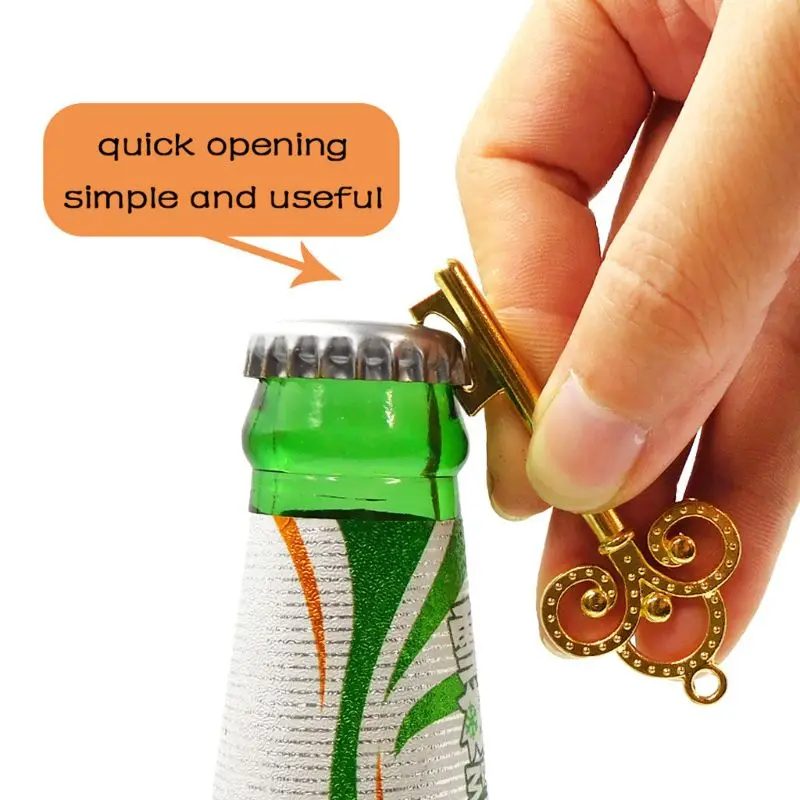 

10 Pcs/Set New Creative Bottle Openers With Candy Box Key Paper Tag Ribbon For Wedding Party Festive Souvenir Gift Supply