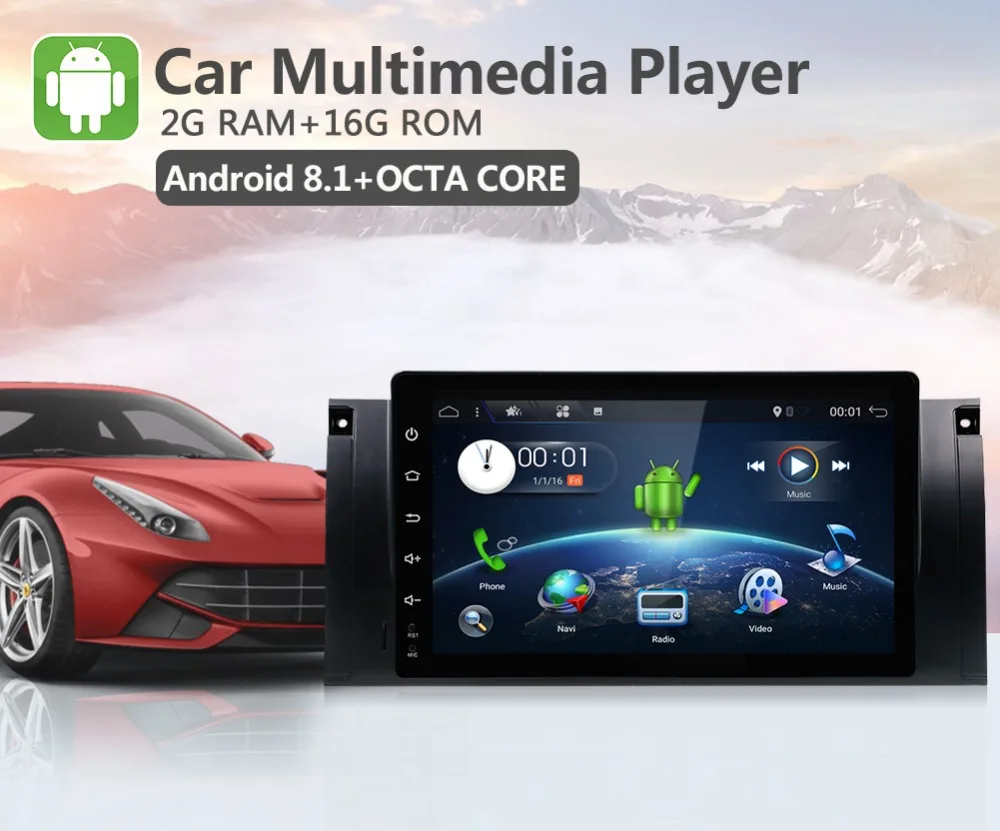Excellent 9" Android 8.1 Car DVD Stereo GPS for BMW E39 E53 E38 M5 with WiFi BT Radio Free Camera Canbus Built in Map 3 Excellent 9" Android 8.1 Car DVD Stereo GPS for BMW E39 E53 E38 M5 with WiFi BT Radio Free Camera Canbus Built in Map 3