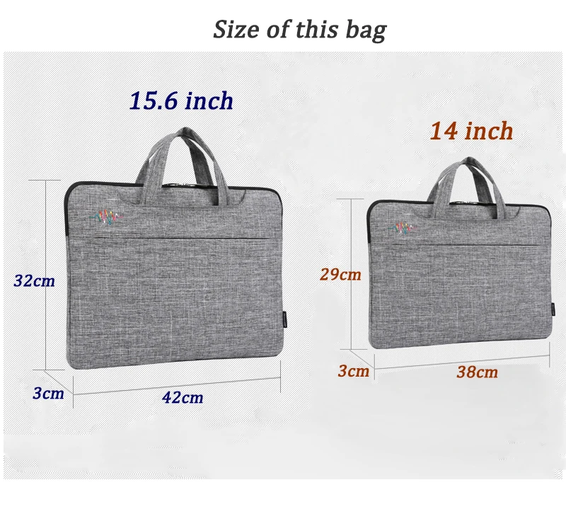 DOWSWIN Notebook Laptop Bag Sleeve 13 15 Inch Shoulder Bag For Macbook Air 13 Case Handbag For Dell HP Lenovo Asus Xiaomi  (8)
