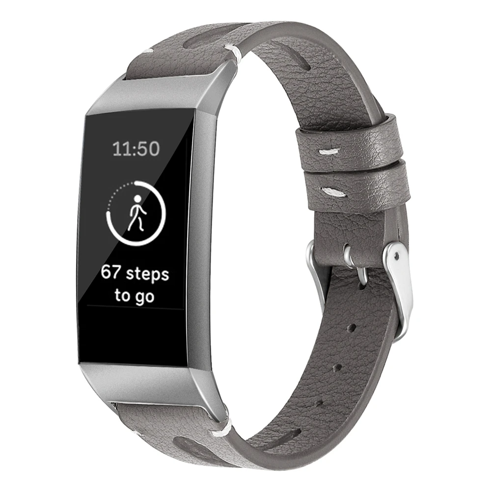 Новый модный кожаный ремешок LXsmart для Fitbit Charge 4/3 спортивных смарт часов сменный