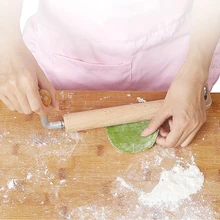 Кухонная твердая деревянная Скалка из твердого теста деревянные палочки под давлением Инструменты для выпечки CF