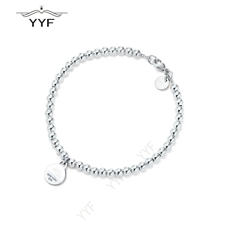 

PY original 100% 1:1 S925 three-point small circular Bracelet TIFF charm elegant temperament accessories Valentine's Day gift