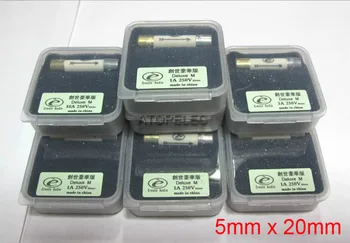 

1pc 5x20mm CREATE AUDIO Gold Rhodium Plated Deluxe Luxury Nano Fuse 5mm x 20mm T Type Slow Blow 0.5A/1A/2A/3A/5A/8A 250V