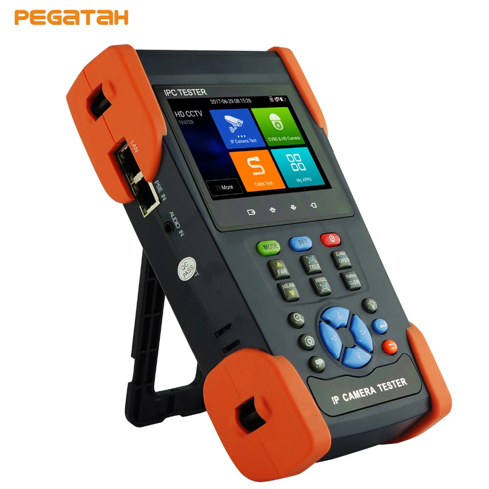 

2018 New IPS touch screen H.265 4K IP Camera 5MP AHD Camera test monitor CVBS CCTV tester Monitor wifi ,POE output