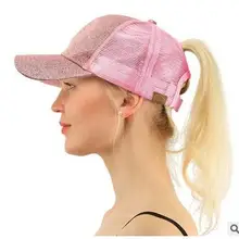 50 шт./лот FedEx быстро Европейский Стиль Женская Повседневная Лоскутная бейсболка Женский Регулируемая Летняя Сетка блесток бейсболка