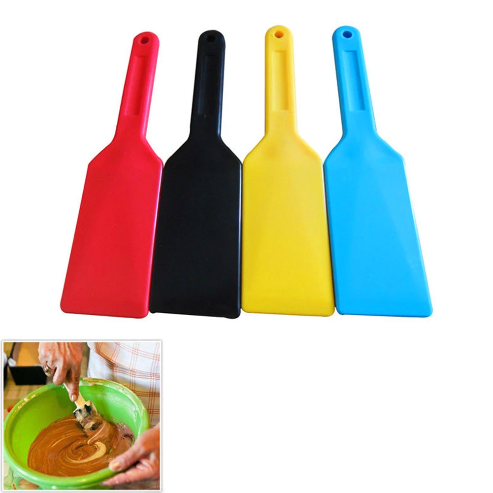 

4Pcs Round Corner Shovel DIY Non Stick Ink Spatulas Lightweight Screen Printing Oil Paint Kitchen Safe Scraper Set Durable Tools