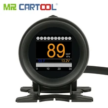 MR CARTOOL M3 Car OBD HUD OBD2 Head-Up Display  GPS Speedometer Oil Water Temp Gauge 12V OBDII Code Reader 