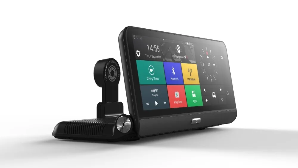 Автомобильный видеорегистратор 4G 8 дюймов IPS экран GPS навигация Android 5 0 FHD 1080P Wi Fi