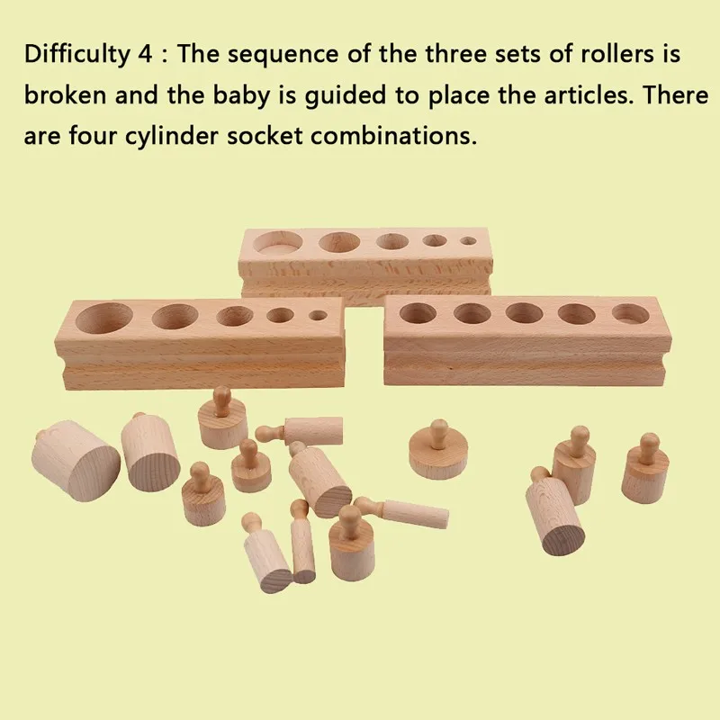 Деревянные игрушки-головоломки, подарок, обучающая цилиндрическая розетка, игрушка для раннего обучения, развивающая игрушка, практика и чувство