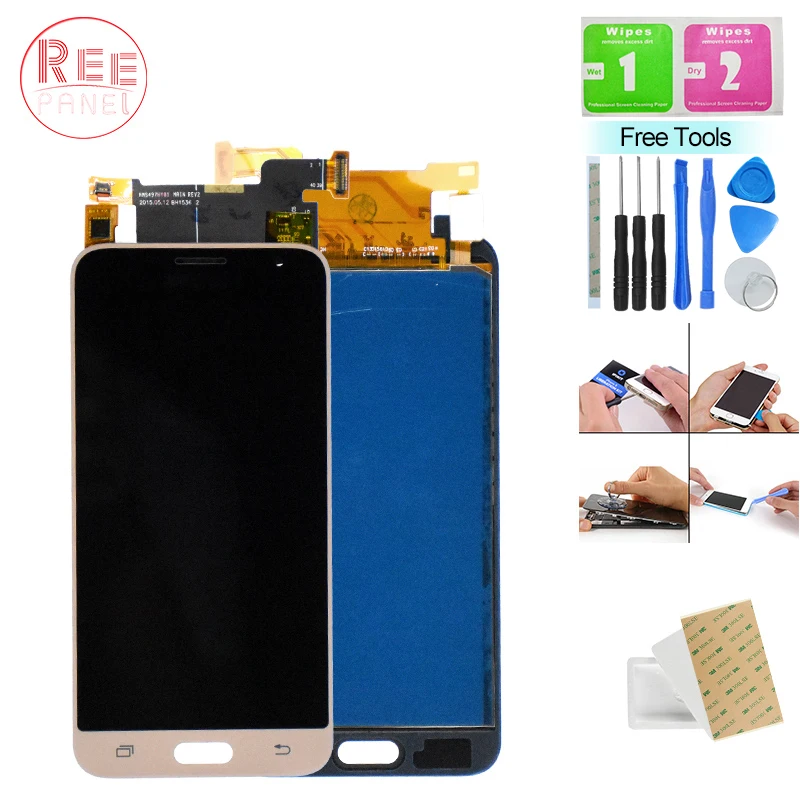 

TFT j320 LCD For SAMSUNG GALAXY J3 2016 J320 J320F SM-J320F LCD Display Touch Screen Digitizer Assembly Can Adjust Brightness