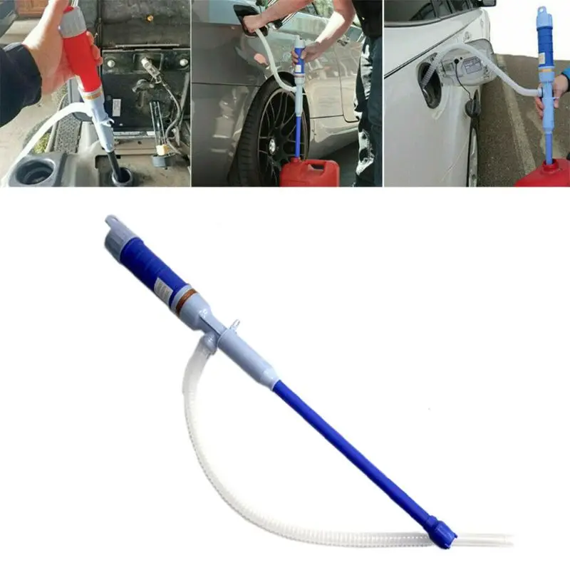 

Electric Liquid Fuel Syphon Pump Automatic Transfer Gas Oil Water Battery Supply