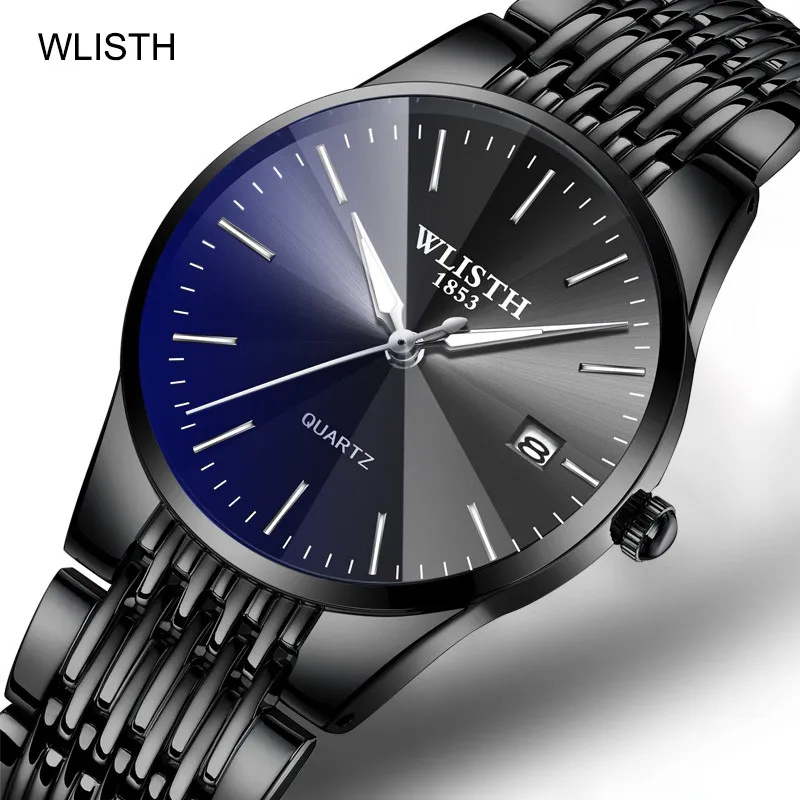 

WLISTH Men Watch Top Brand Luxury Waterproof Watch Men Ultra-thin Men's Watch Auto Date Clock Relogio Masculino Reloj Hombre