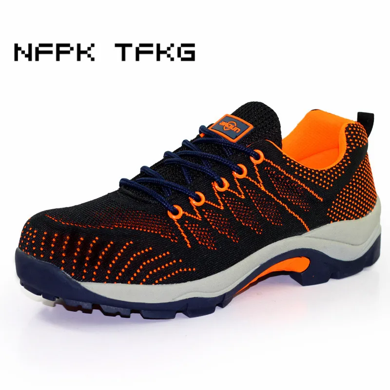new arrive plus size breathable mesh steel toe cap working