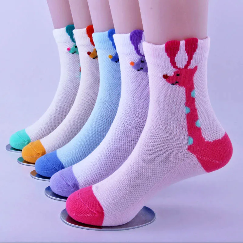 Новое поступление, вязаные носки с рисунками для мальчиков и девочек на осень и зиму детские мягкие хлопковые носки брендовые Носки ярких цветов для малышей RC1391 - Цвет: deer