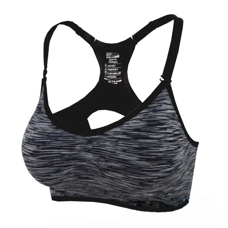 Spaghetti Straps Padded Top Seamless Top Athletic Vest Women Fitness Yoga Sports Bra For Running